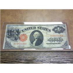 1917 US LARGE SIZE ONE DOLLAR NOTE