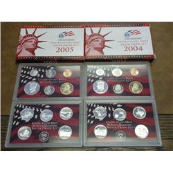 2004 & 2005 US SILVER PROOF SETS