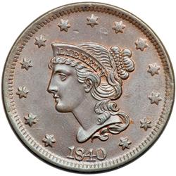 1840 N-5 R1 Large Date MS62.