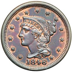 1846 N-4 R1 Repunched Date AU55.