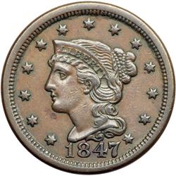 1847 N-2 R3 Large 7 over Small 7 VF30.