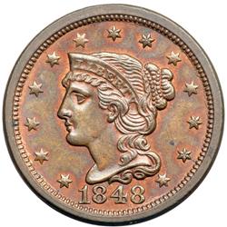 1848 N-5 R4 Second 8 Repunched MS60.