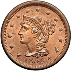 1856 N-6 R1 Upright 5 MS64.