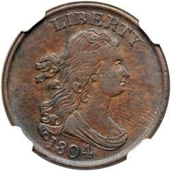 1804 C-8 R1 Spiked Chin NGC graded AU50.