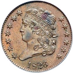 1826 C-1 R1 PCGS graded MS63 Brown.