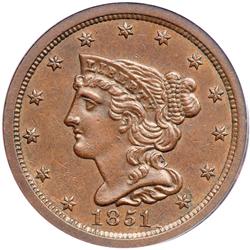 1851 C-1 R1 PCGS graded AU58+.