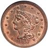Image 1 : 1857 C-1 R2 PCGS graded MS62 Red & Brown.