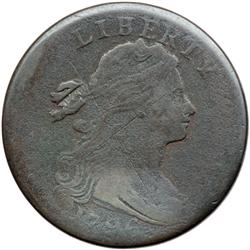 1796 S-103 R4+ Draped Bust with LIHERTY Error G6.