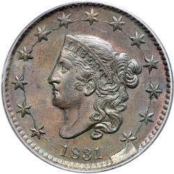 1831 N-12 R1 PCGS graded MS64 Brown.