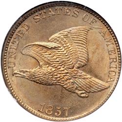 1857 Flying Eagle 1C NGC MS66