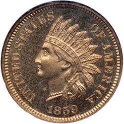 1859 Indian Head 1C NGC Proof 65