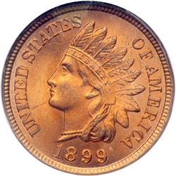 1899 Indian Head 1C NGC MS65 RB