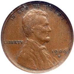1909-S Lincoln 1C. VDB