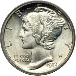 1917-S Mercury 10C