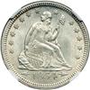 Image 1 : 1854 Liberty Seated 25C. Arrows NGC MS65