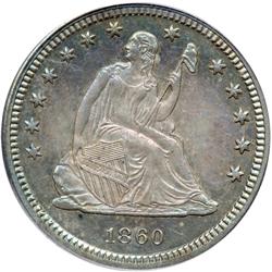 1860 Liberty Seated 25C