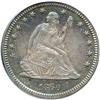 Image 1 : 1860 Liberty Seated 25C