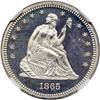 Image 1 : 1865 Liberty Seated 25C NGC PF67 CAM