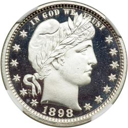 1898 Barber 25C NGC PF68 UC