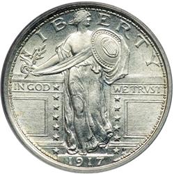 1917 Liberty Standing 25C. Type 1