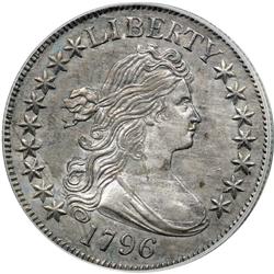 1796 Bust 50C. 16 Stars PCGS MS64