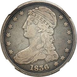 1836. Reeded edge NGC graded Fine Details