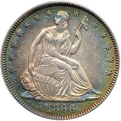 1866. With Motto PCGS graded Genuine