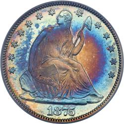 1875 Liberty Seated 50C