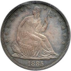 1885 Liberty Seated 50C