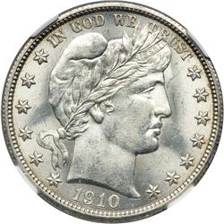 1910 Barber 50C NGC MS62