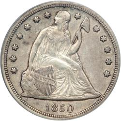 1850-O Liberty Seated $1