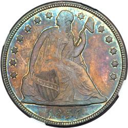 1857 Liberty Seated $1 NGC MS64
