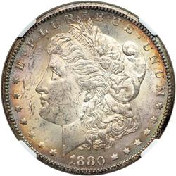 1880-CC Morgan $1. Rev of 1879 NGC MS63