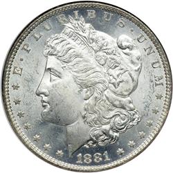 1881-O Morgan $1 NGC MS65