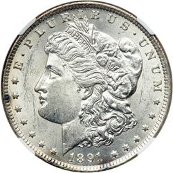 1891-CC Morgan $1 NGC MS62