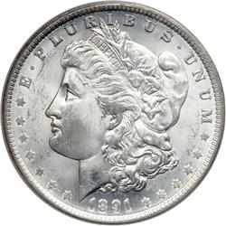 1891-O Morgan $1