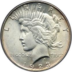 1923-D Peace $1