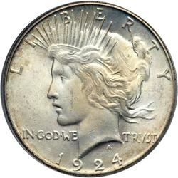 1924-S Peace $1