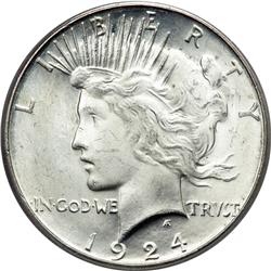 1924-S Peace Dollar