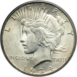 1934-S Peace $1