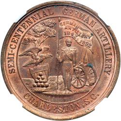 1892 German Artillery 50th Anniversary NGC graded Unc D