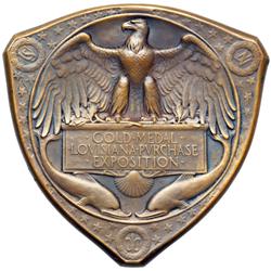 1904. Louisiana Purchase Triangular Medal