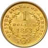 Image 2 : 1853-O $1 Gold Liberty