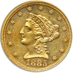 1885 $2.50 Liberty