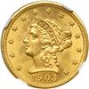 Image 1 : 1903 $2.50 Liberty NGC MS66