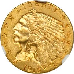 1915 $2.50 Indian NGC MS61