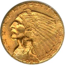1925-D $2.50 Indian