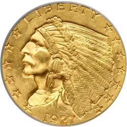 1927 $2.50 Indian