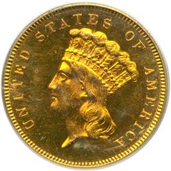 1886 $3 Gold