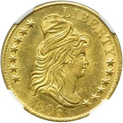 1806 $5 Bust. Round 6 NGC MS64